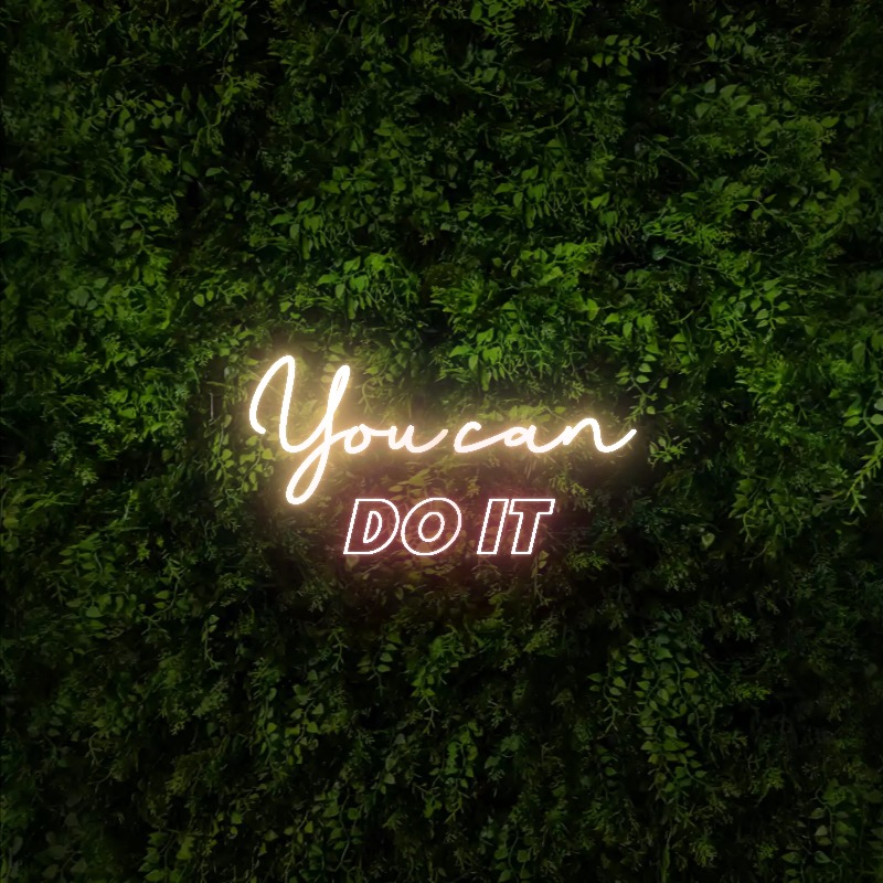 You can 
do it  – Neon Sign