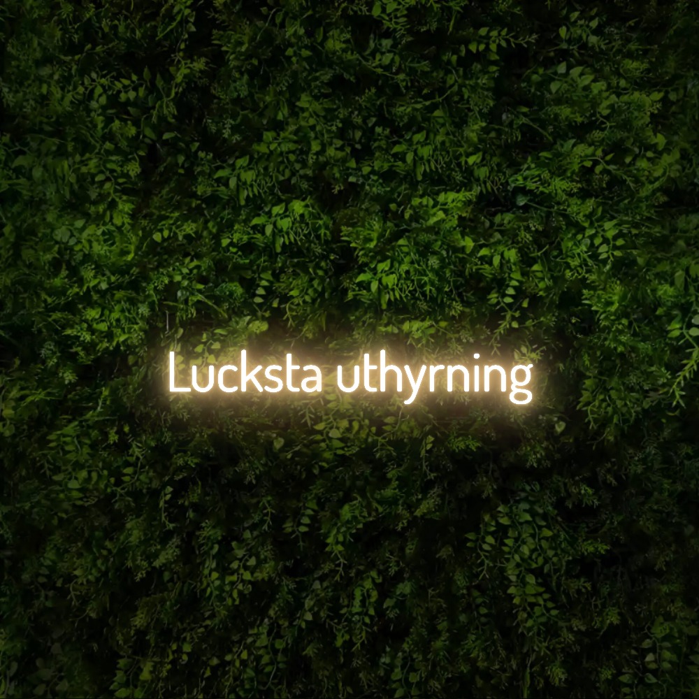 Lucksta uthyrning – Neon Sign