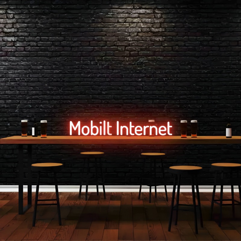 Mobilt Internet – Neon Sign